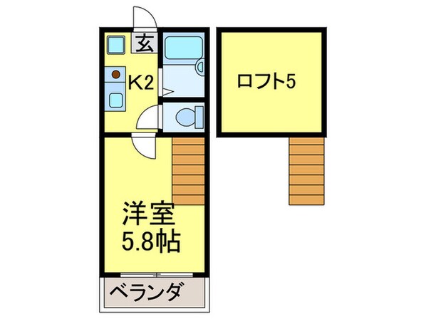 アルコス諸岡２の物件間取画像